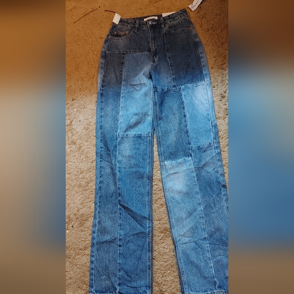 Pacsun'90s boyfriend Patchwork jeans SZ.25 NWT - Picture 4 of 10